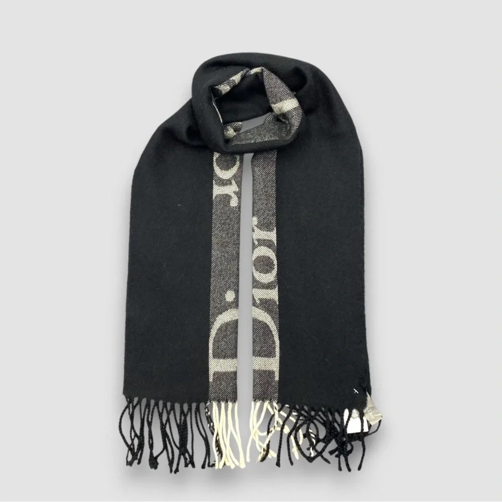 Authentic Christian Dior Stole Muffler Shawl Logo